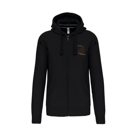 Sweat zippé unisexe – Ecurie Sophie Lemoine coeur