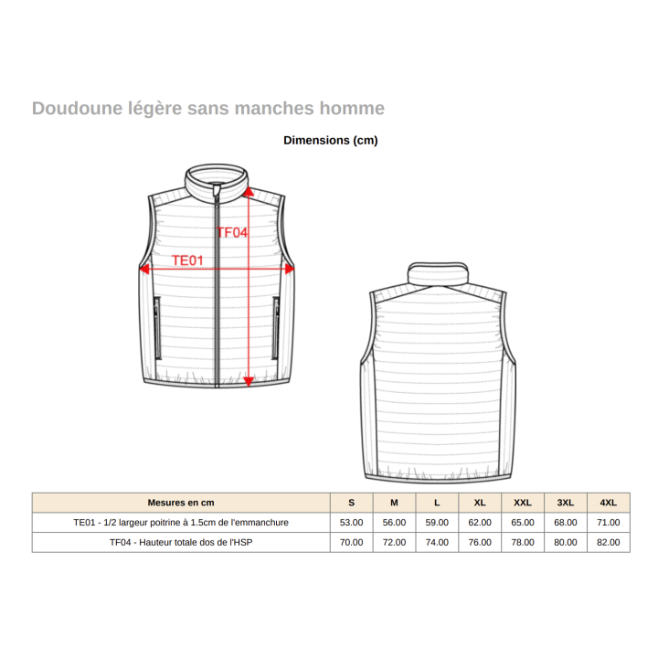 Doudoune sans manches – Haras de Pharos