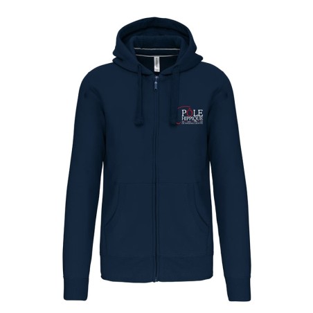Sweat zippé à capuche – Pôle Hippique de Maisons Laffitte