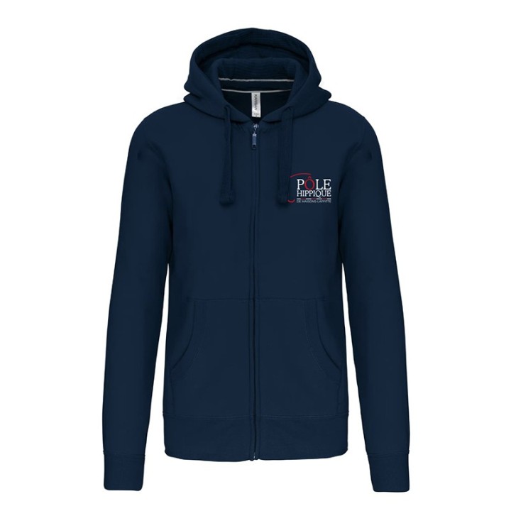Sweat zippé à capuche – Pôle Hippique de Maisons Laffitte