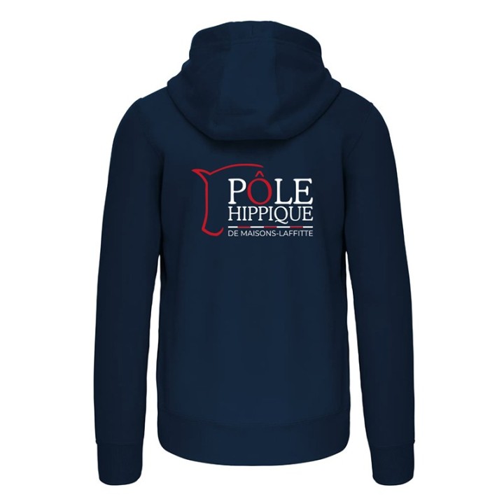 Sweat zippé à capuche – Pôle Hippique de Maisons Laffitte