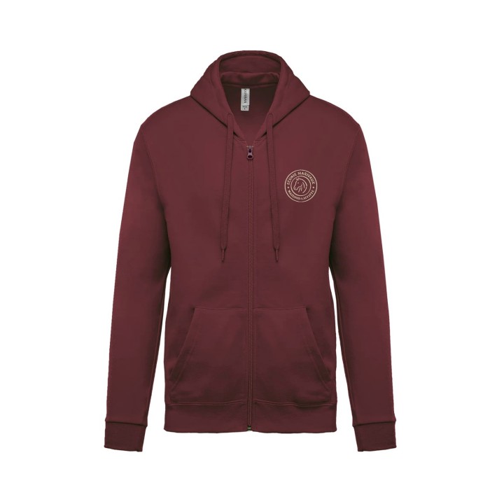 Sweat zippé unisexe – Ecurie Marivaux