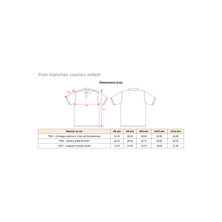 Polo manches courtes – Centre équestre du Vimeu