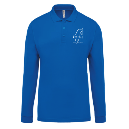 Polo manches longues – Ecurie MYSTRAL BLUE