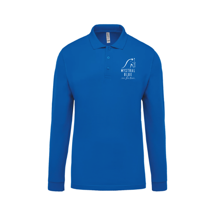 Polo manches longues – Ecurie MYSTRAL BLUE