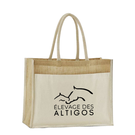 Grand sac shopping avec poche – Elevage des Altigos