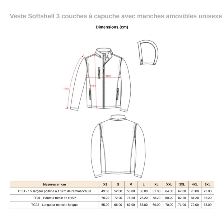 Softshell manches amovibles – Epona Club Nature