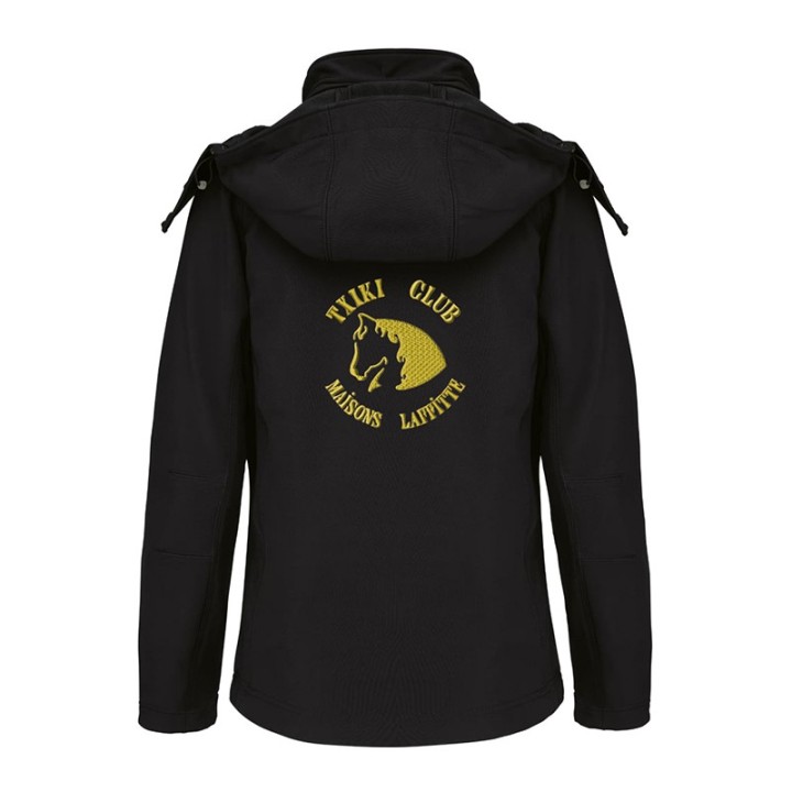 Softshell à capuche – Ecurie Sophie Lemoine coeur
