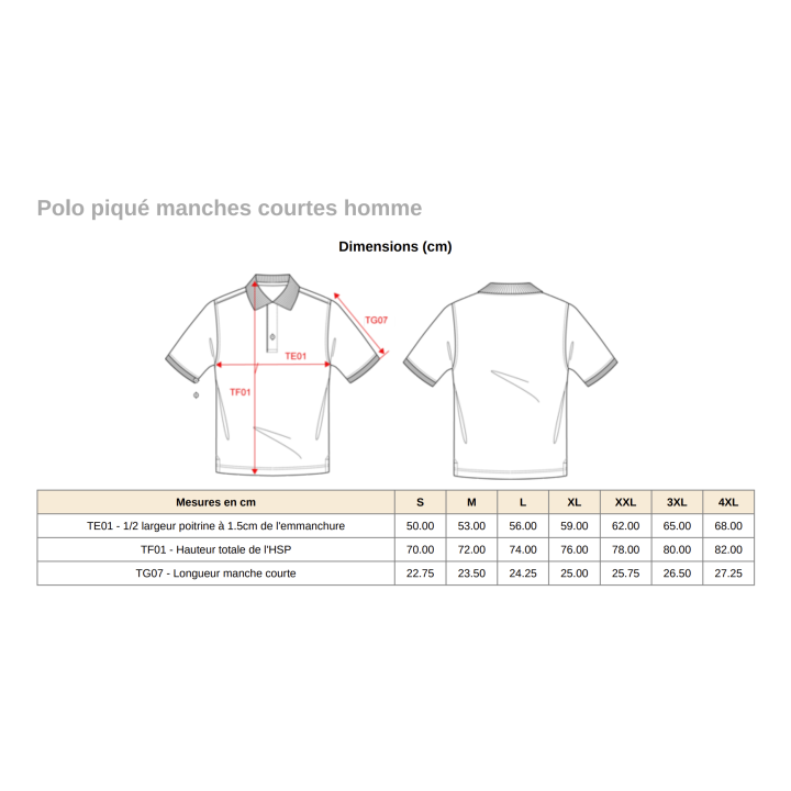 Polo manches courtes – MLE